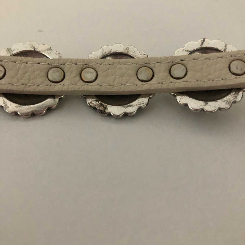 Brighton Mosiac Paseo Bandit Shoe White Leather Buckle Bracelet - Picture 7 of 7
